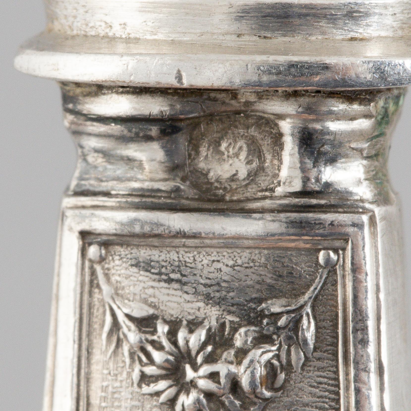 Fiskbestick, 34 delar, silver, Frankrike, omkring år 1900.