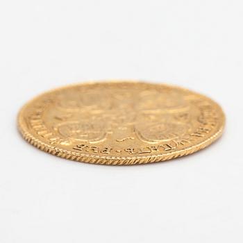 Kultaraha, Katariina II, 5 ruplaa, Venäjä 1783.