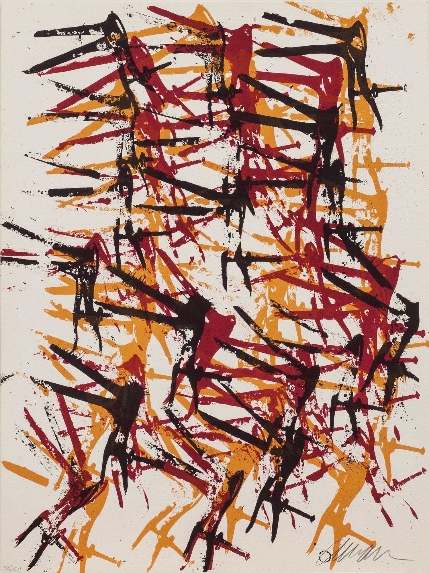 FERNANDEZ ARMAN, mapp med 5 färglitografier, signerade och numrerade 235/250.