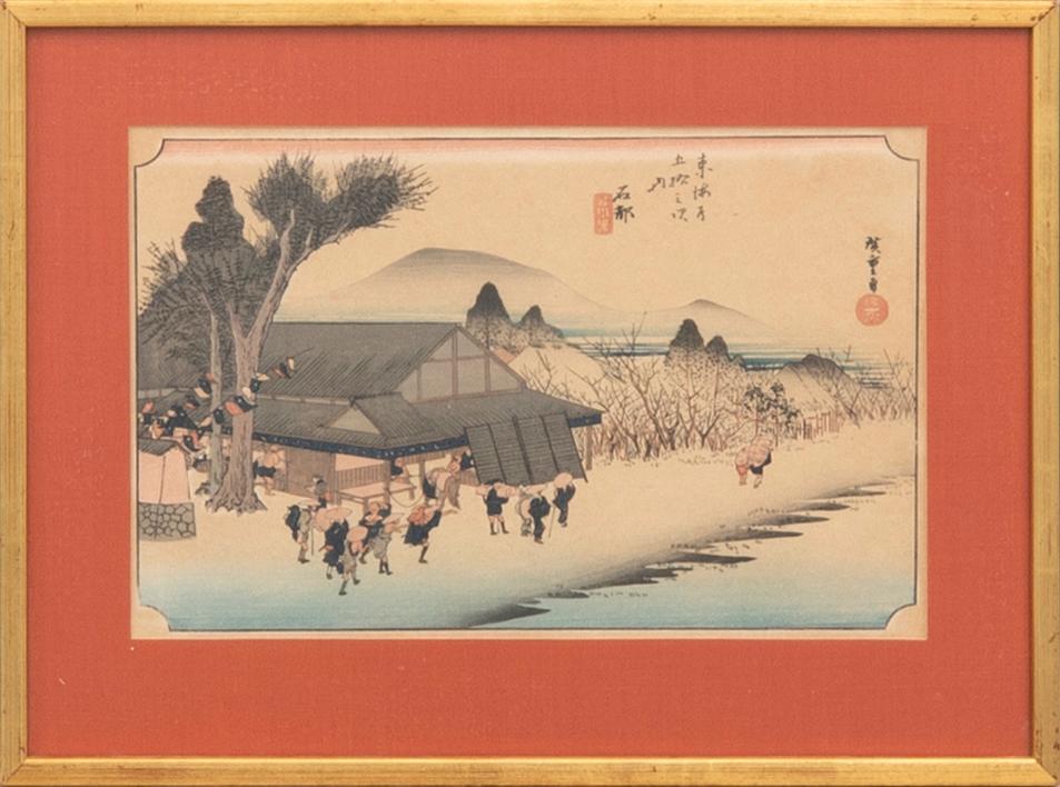 Ando Utagawa Hiroshige, efter, "Ishibe".