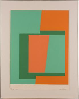 IB GEERTSEN, färglitografi, signerad och daterad IX 1971, numrerad 68/75.