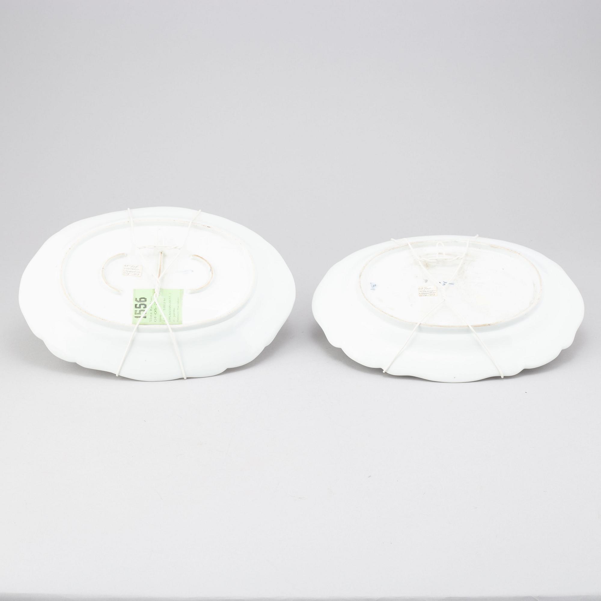 A set of two porcelain serving dishes from the Marcolini period (1774-1814).