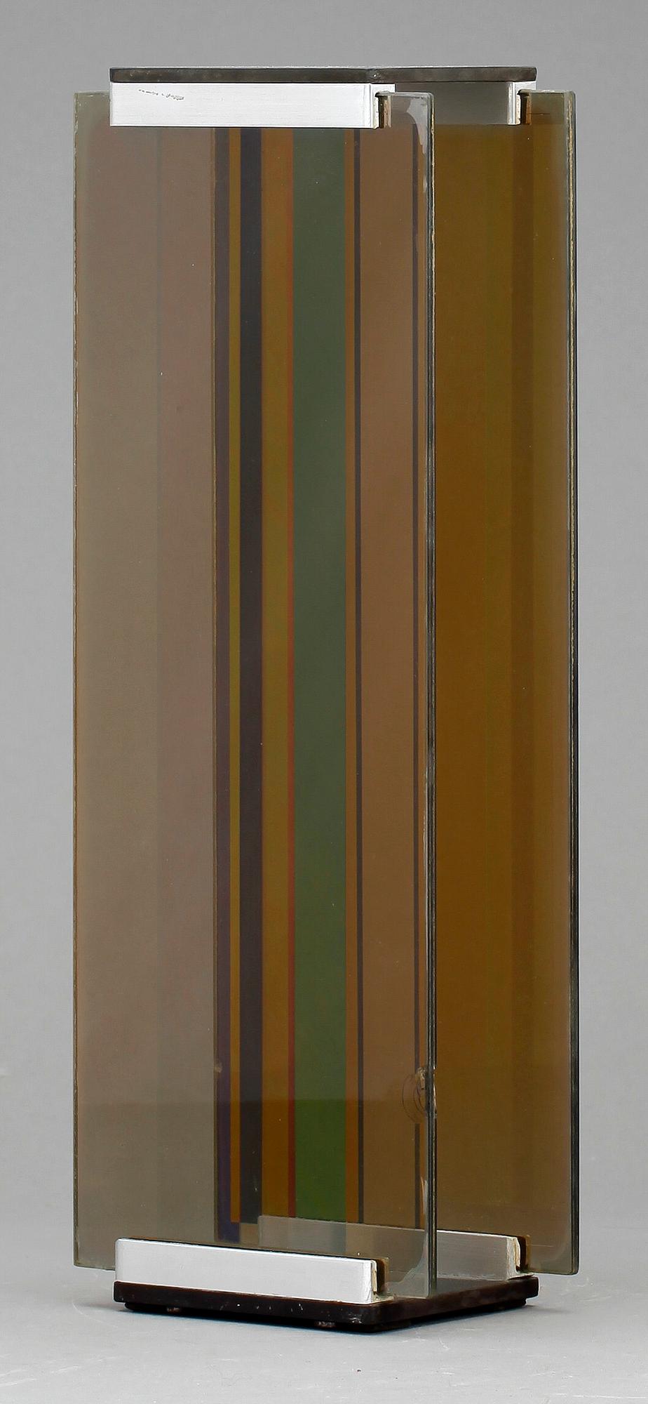 ERIC H OLSON, skulptur, glas, "Optochromi", signerad.