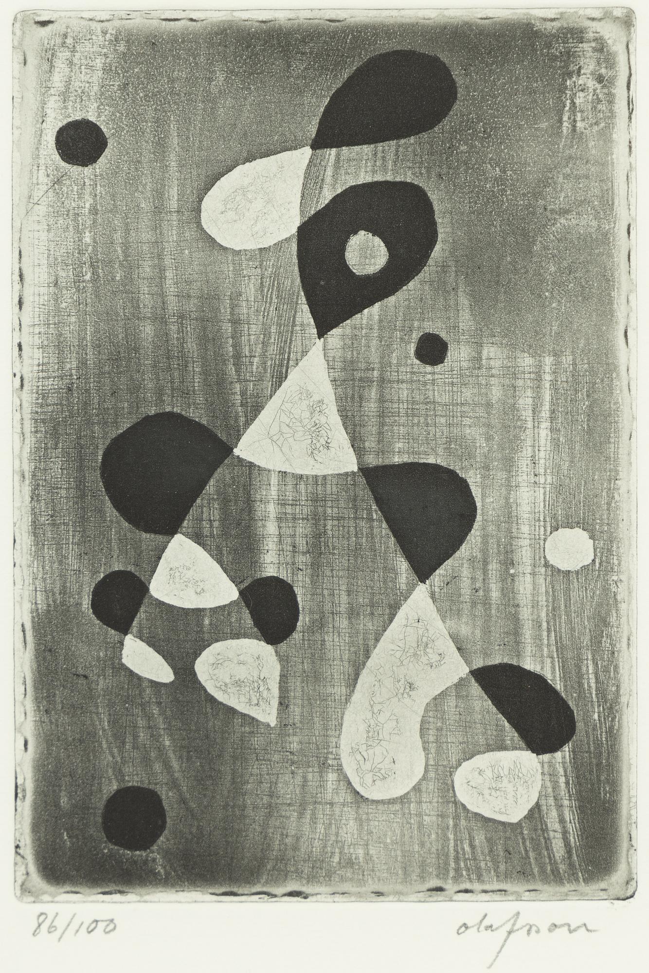 Pierre Olofsson, etchings, 5 pcs, signed and numbered.