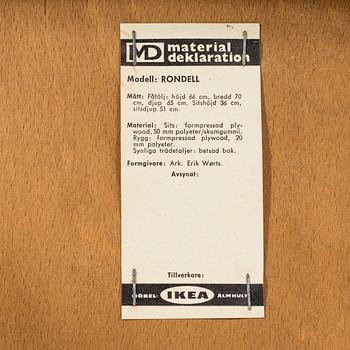 FÅTÖLJER, 2 st, möbel-IKEA, bl a "Rondell", Erik Wörtz.