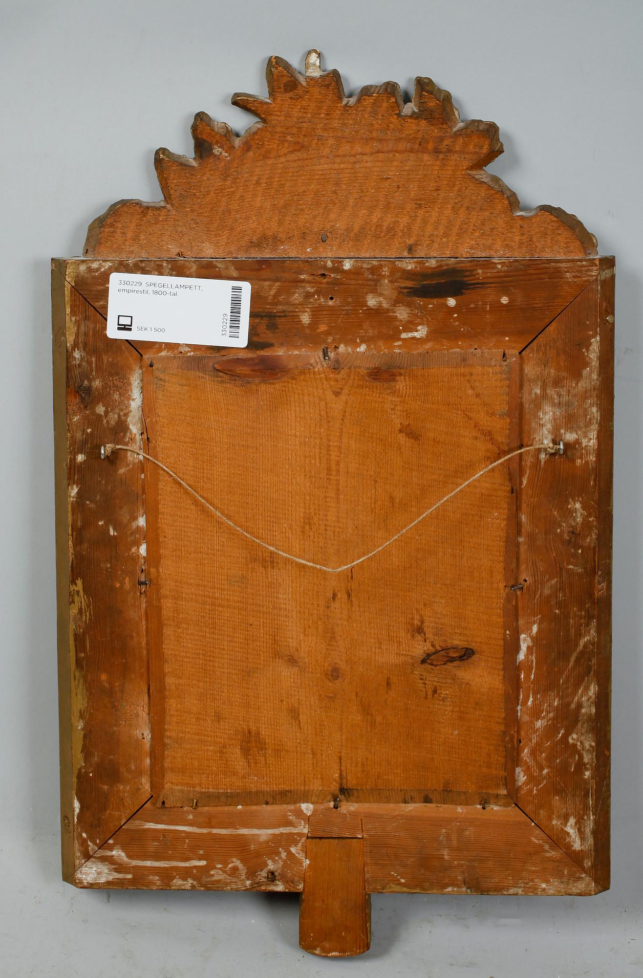 SPEGELLAMPETT, empirestil, 1800-tal.