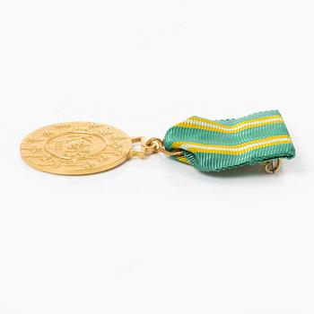 Medalj, 18K guld, Sporrong, Stockholm, 1958.