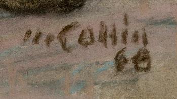 MARCUS COLLIN, pastell, signerad och daterad -66.