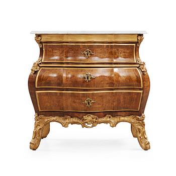 A Danish Rococo 18th century commode by M. Ortmann.