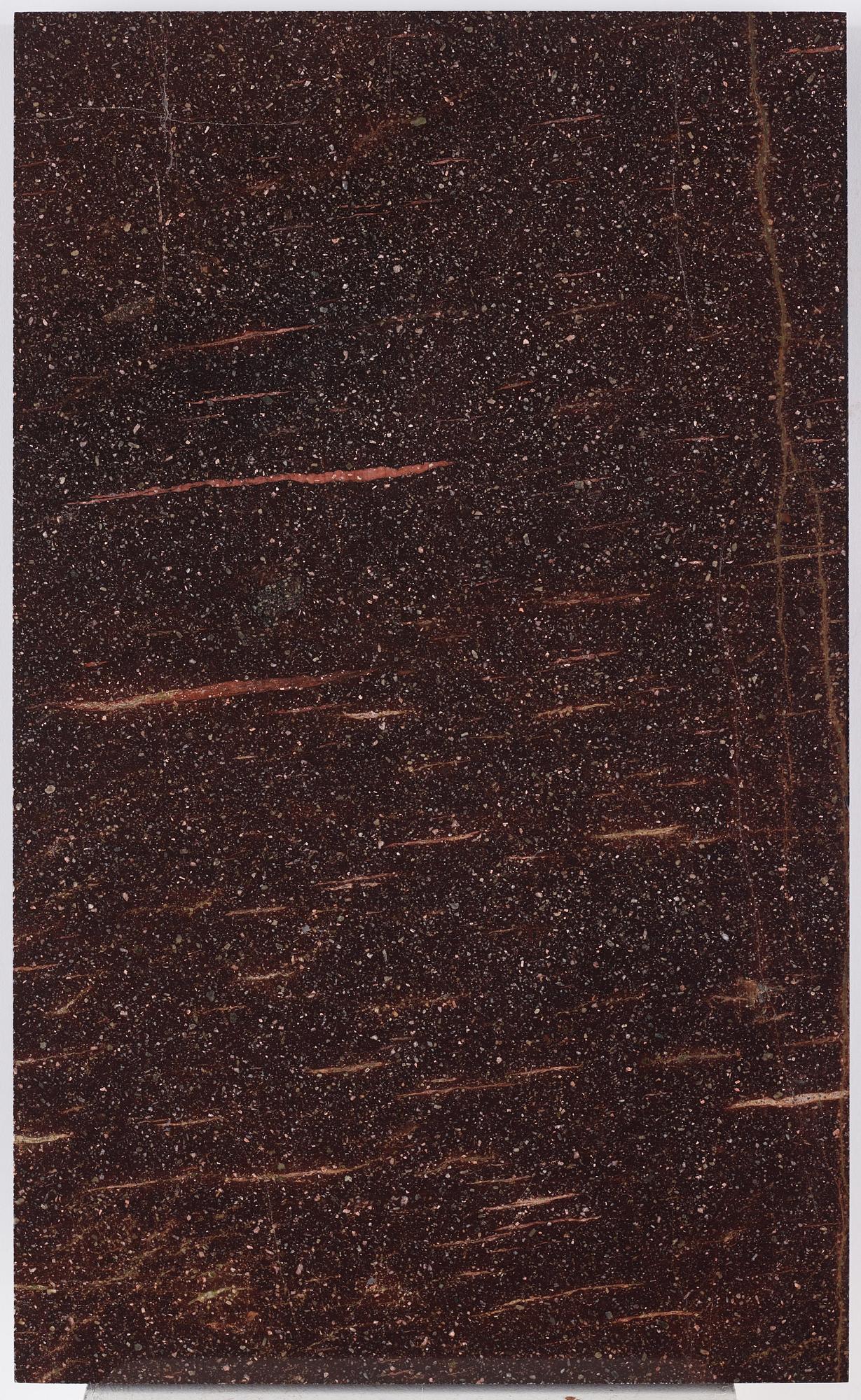 A late Gustavian console table in the manner of P Ljung, late 18th century. Stone top in porphyry.