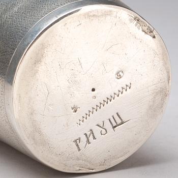 BÄGARE, silver, Ulrich Schnell, Augsburg (verksam 1643-1687).