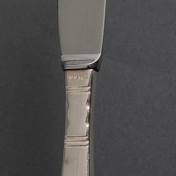 a 80 pcs silver cutlery by Jacob Ängman, GAB, late 20th century.