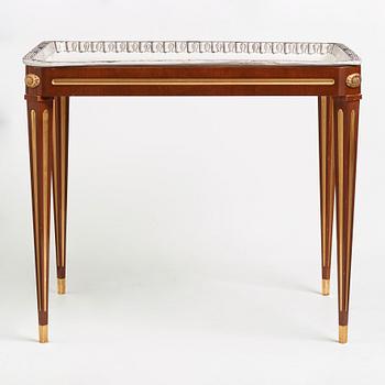 A Gustavian 18th century faience tea table.