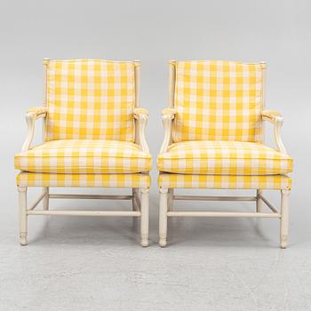 Chairs, a pair, Gripsholm model from the late 20th century.