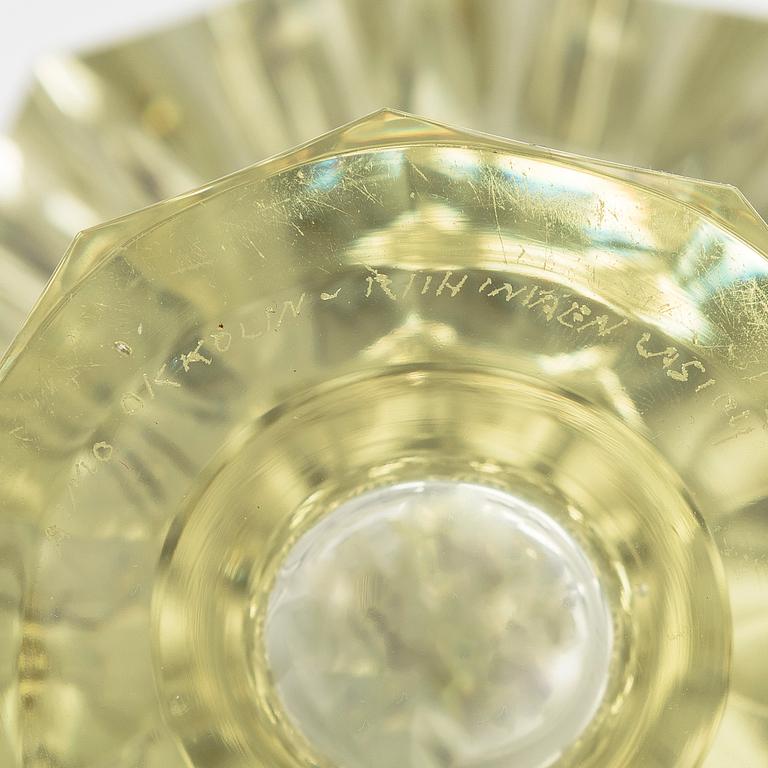 Aimo Okkolin, a 'Lighthouse' vase signed Aimo Okkolin Riihimäen Lasi Oy.