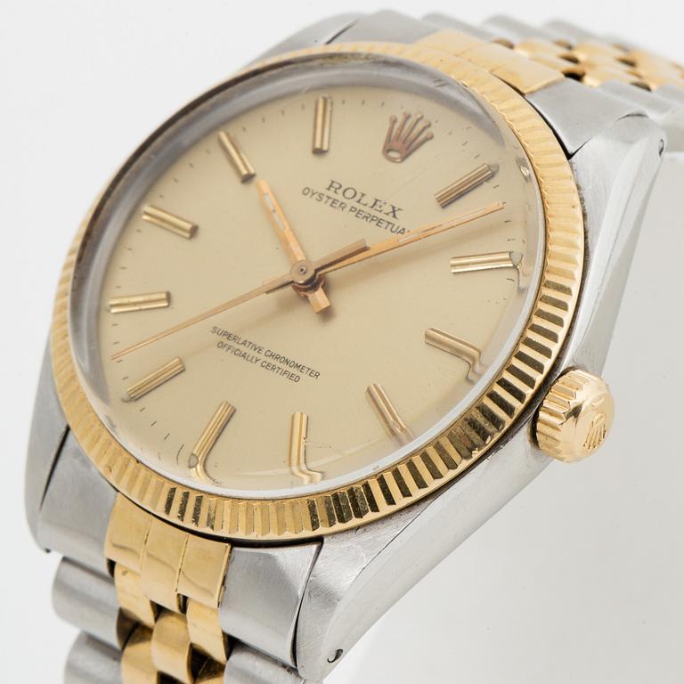 ROLEX, Oyster Perpetual, Chronometer, wristwatch, 34 mm.