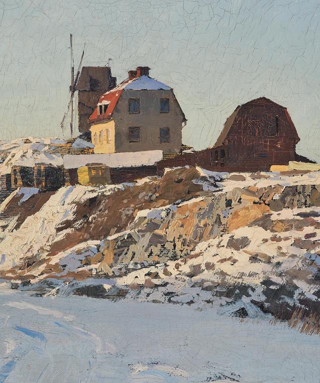 Alfred Bergström, Vinterdag, Dalarö.