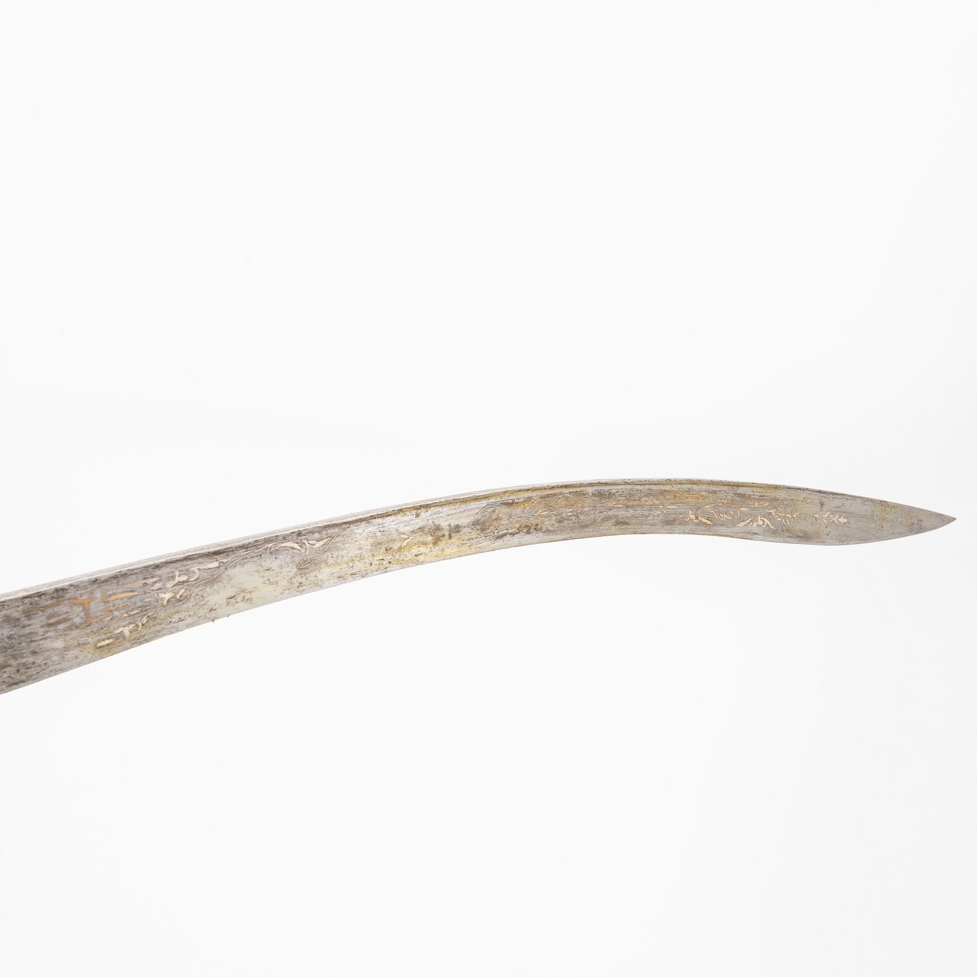 Yataghan, ottomansk, med balja.