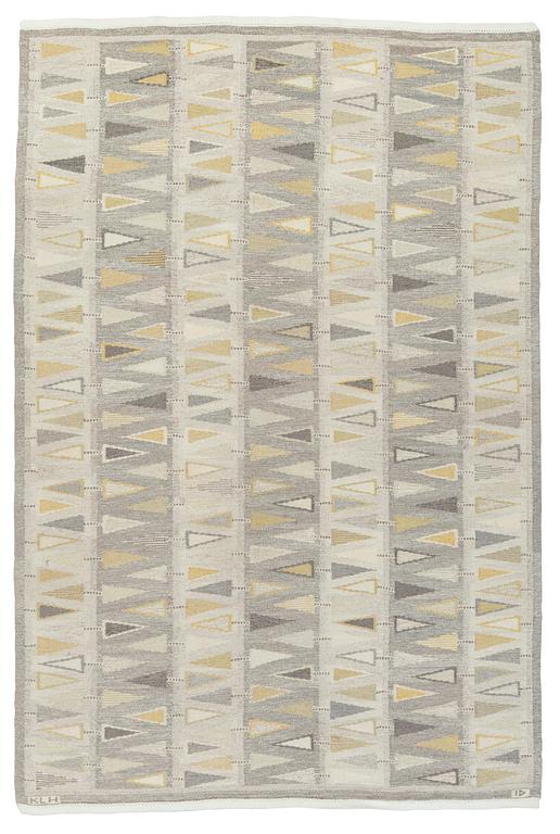 CARPET. "Pilevall". Flat weave. 257,5 x 171,5 cm. Signed KLH  ID.