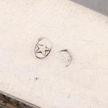 MINIATYRDOSOR, 4 st, silver, 1900-talets första hälft.