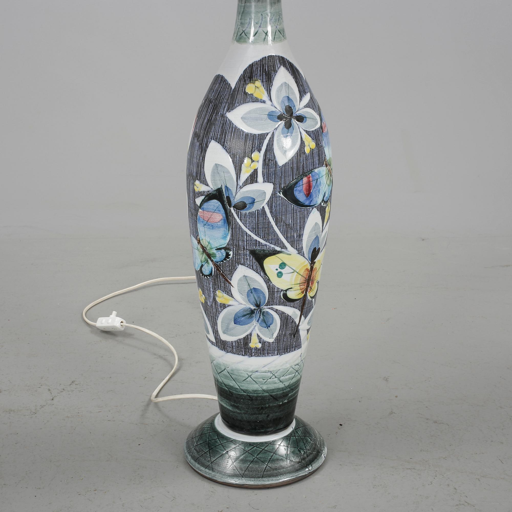 GOLVLAMPA, keramik, Tilgmans keramik, 1900-talets tredje kvartal.