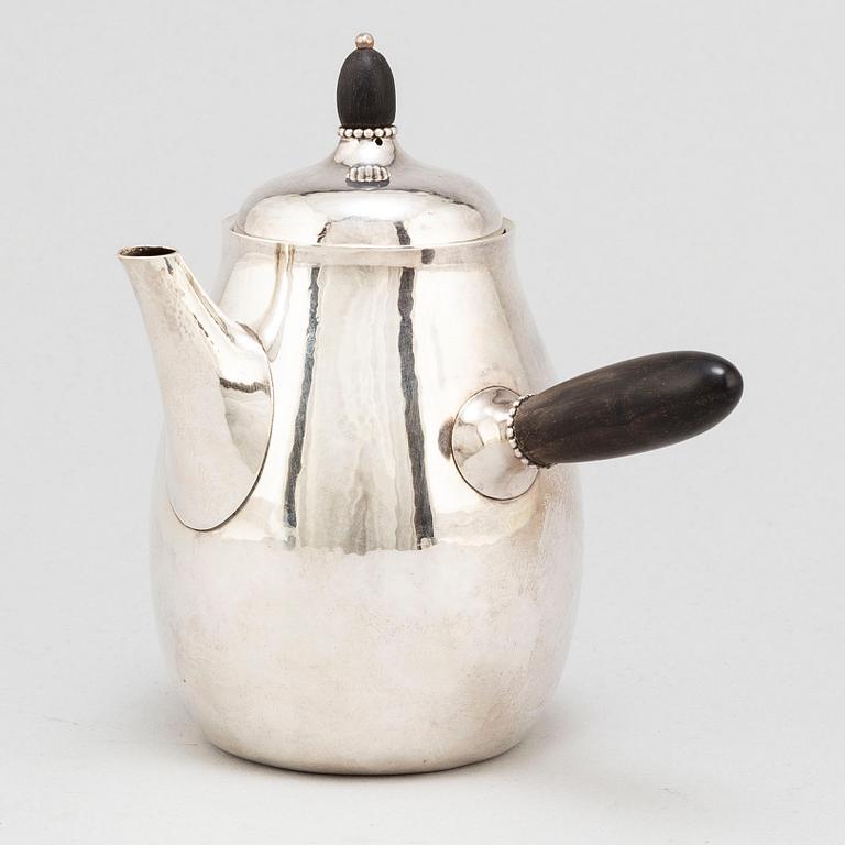 GEORG JENSEN, a sterling silver model 80 coffee pot.