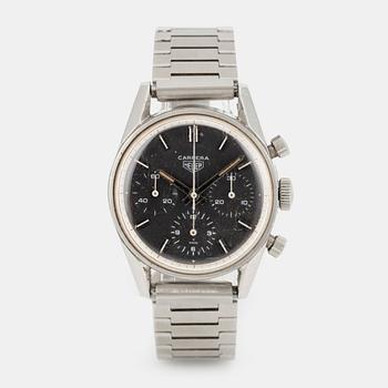 1013. Heuer, Carrera, "Second Execution", chronograph, ca 1970.