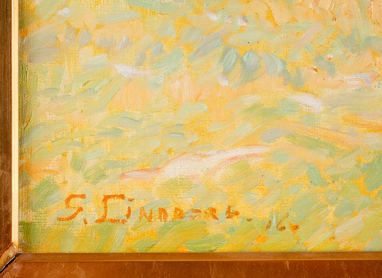 GARIBALDI LINDBERG, olja på duk, sign o dat 1916.