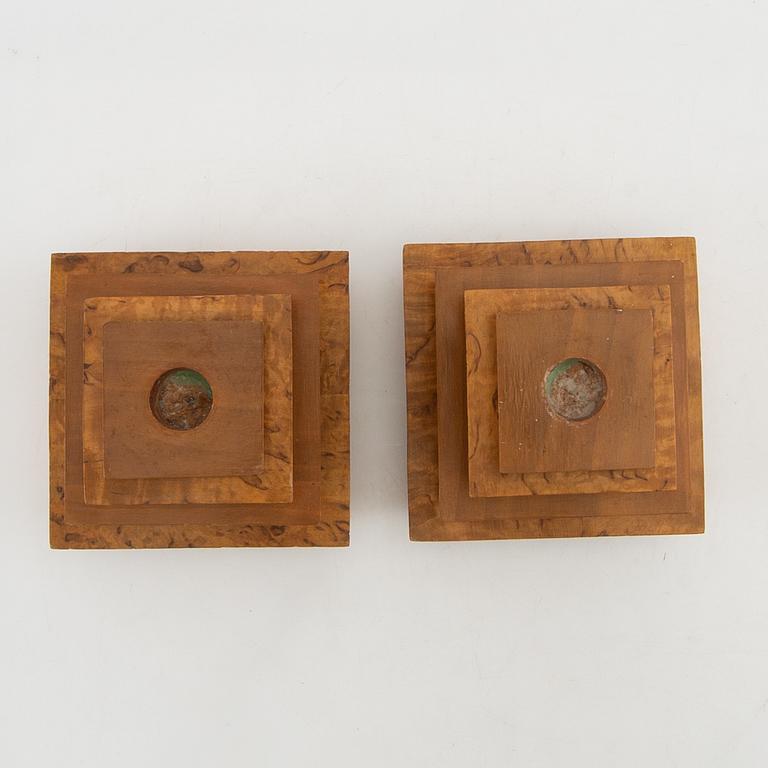 Candelabras a pair Art Deco 1930s.