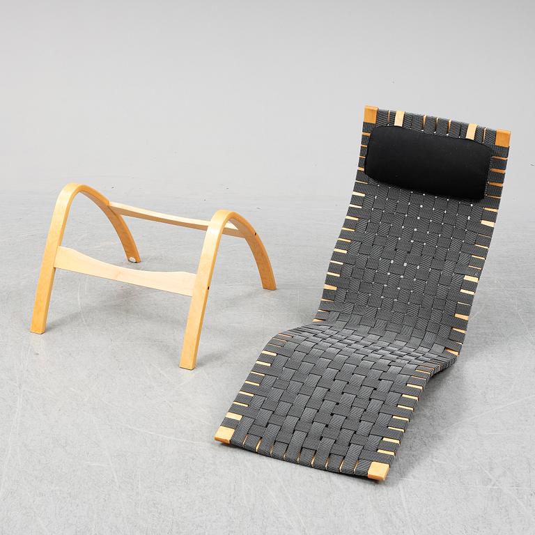 A 1990's birch 'Axstad' lounge chair by Kim Samson for IKEA.