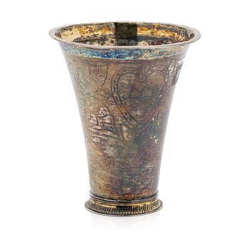 Beaker, silver, Andreas Hallberg (active 1790–1838), Kristianstad.