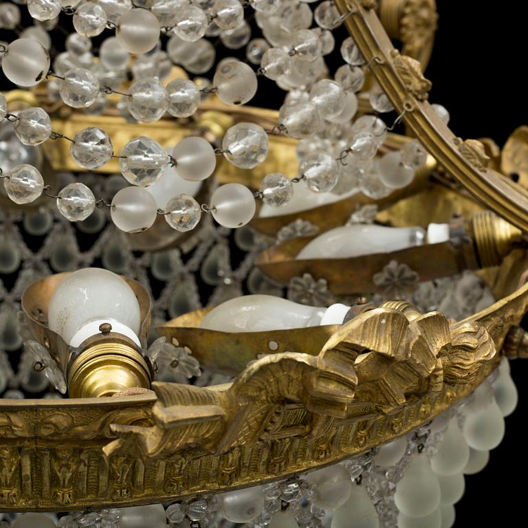 a circa 1900 chandelier.