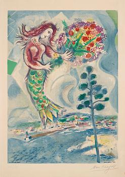 380. Marc Chagall After, "Sirène au pin", from: "Nice et la Côte d'Azur".