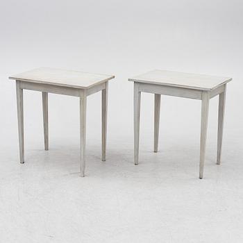 Bord, ett par, gustaviansk stil, 1800-tal.