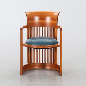 FRANK LLOYD WRIGHT, KARMSTOL, modellnr 606 "Barrel Chair", Cassina 1980-tal.
