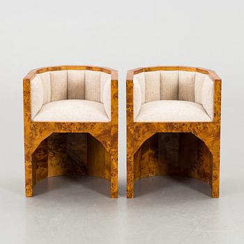 A pair of armchair, 20th century,