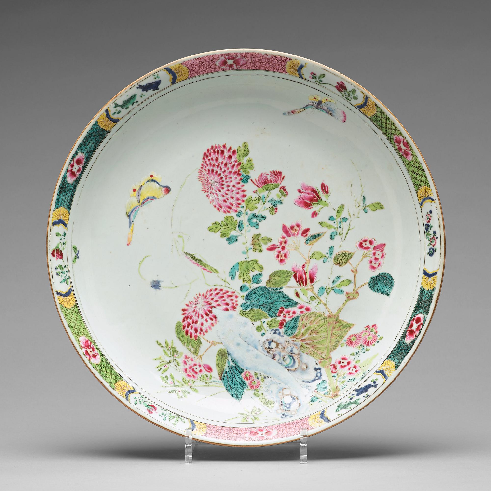 SKÅLFAT, kompaniporslin. Qingdynastin, Qianlong (1736-95).