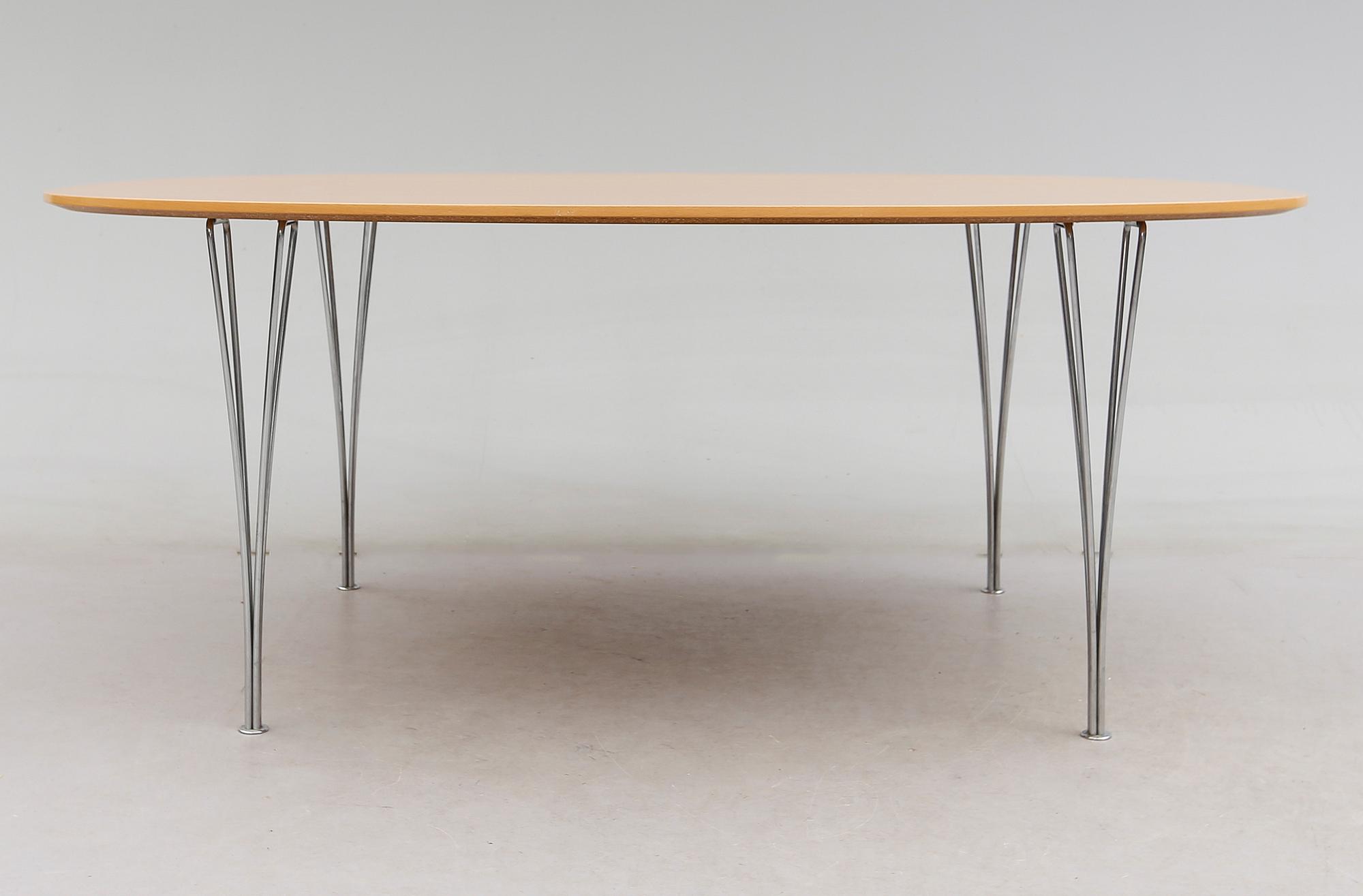 MATBORD, "Superelips", design Piet Hein & Bruno Mathsson, för Fritz Hansen, 1980.