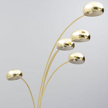 A 20th century brass floor lamp by Cottex.