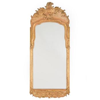 A 18th century Rococo mirror.