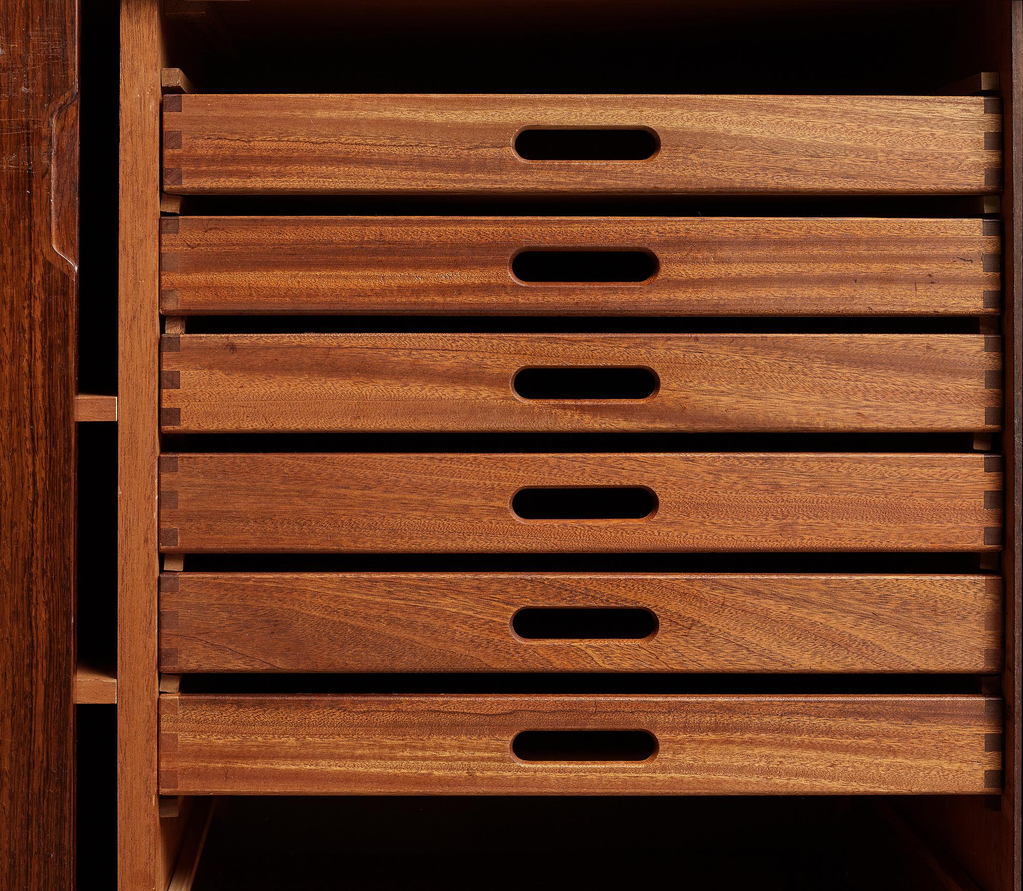 SVEND LANGKILDE, a Danish rosewood veneered sideboard, 1960's.