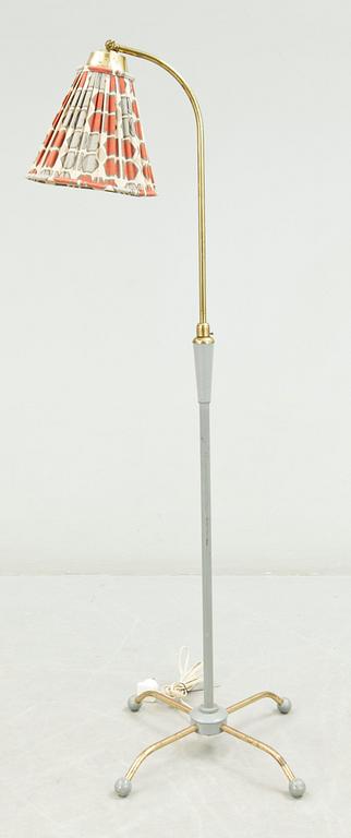 GOLVLAMPA, mässing, 1900-talets mitt.