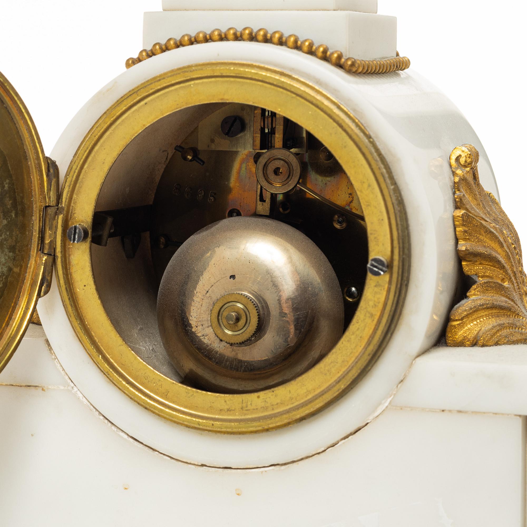 A Louis XVI-style mantle clock, around 1900.