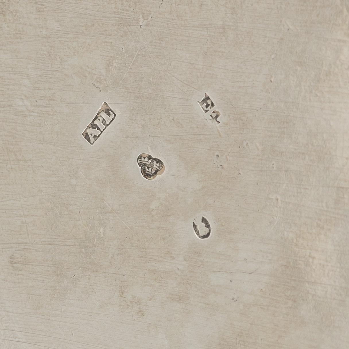 Dosor, 2 st, silver, Sverige, 1800-tal.