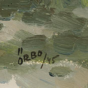 KARL ÖRBO, olja på pannå, signerad och daterad -45.