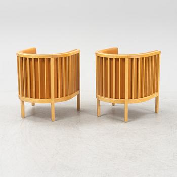 Åke Axelsson, fåtöljer, ett par, "Neptunus", Galleri stolen, 1900-talets slut.