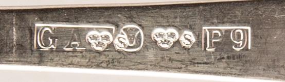 A Swedish 20th century set of 36 pcs of silver cutlery mark of J Ängman/GAB Stockholm 1960s tota weight 1202 gr.