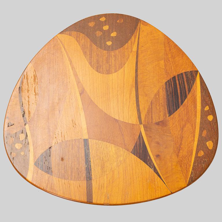 A richly inlaid side table, H. Sundling, Tranås, mid 20th century.