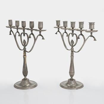 Paavo Tynell, Two 1920/1930s candelabras for Taito.