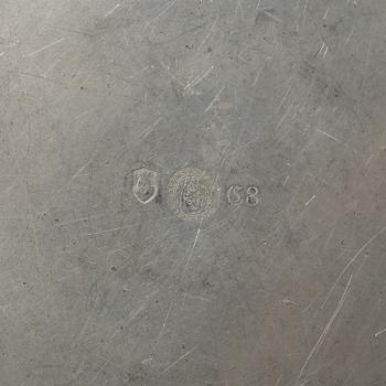 Two pewter Firma Svenskt Tenn plates from 1929.